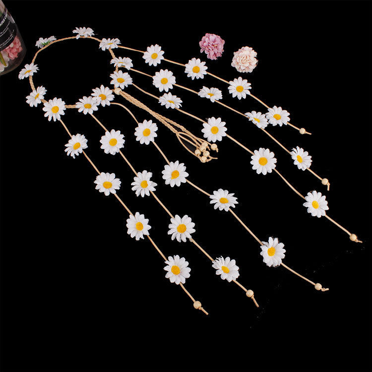 Headdress garland sun flower hair band flower daisy headband bohemian hair ring hair accessories Headdress garland sun flower hair band flower daisy headband bohemian hair ring hair accessories